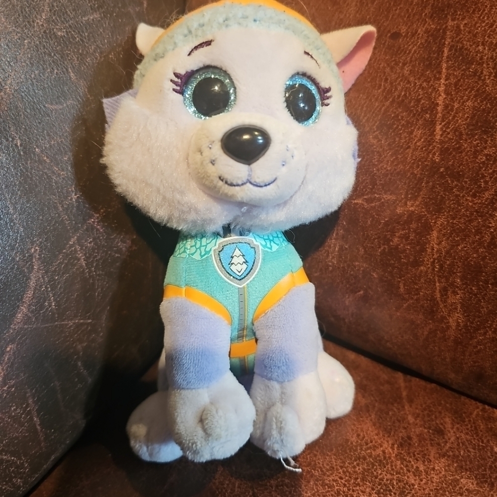 Paw Patrol 5" EVEREST‎ Mini Plush Pup Nickelodeon Spin Master TY
